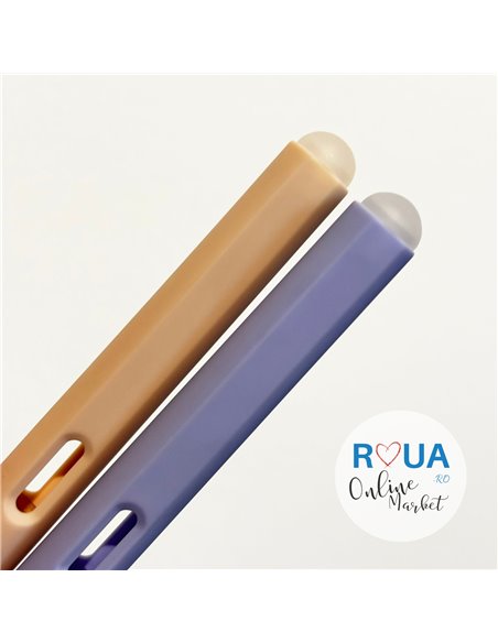 Set 2 stilouri cu cerneala termosensibila 219 + Rezerve, Pastel, Mov/Bej