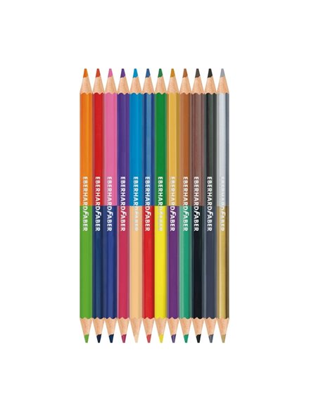 Creioane colorate bicolore 12*2 eberhard faber