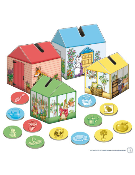 Joc educativ de asociere si potrivire a culorilor Peter Rabbit