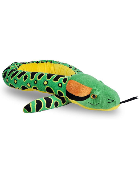 Jucarie plus Wild Republic, Sarpe ANACONDA, verde inchis, 137 cm