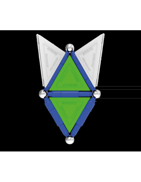 Set de constructie magnetic de baza Supermag Tags, 28 piese