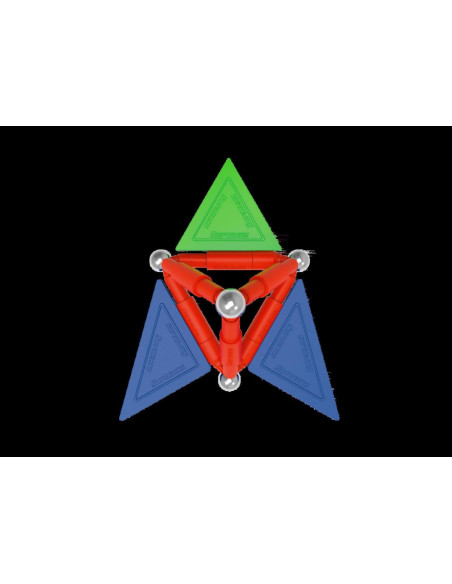 Set de constructie magnetic de baza Supermag Tags, 28 piese