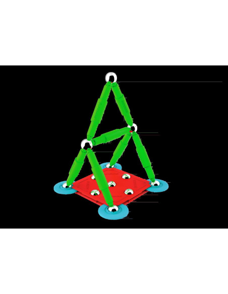 Set de constructie magnetic Supermag Classic, 27 piese