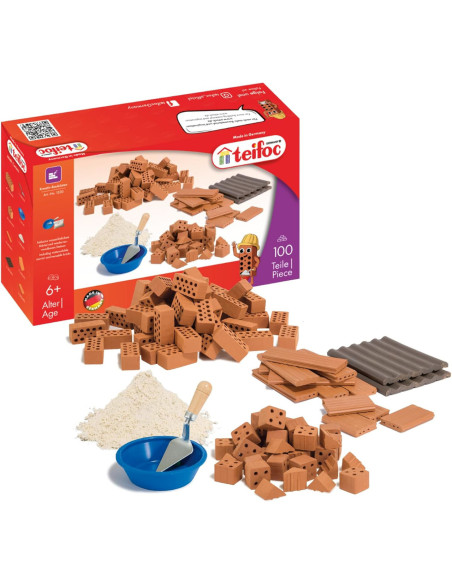 Set Sortiment de Caramizi cu mortar si accesorii