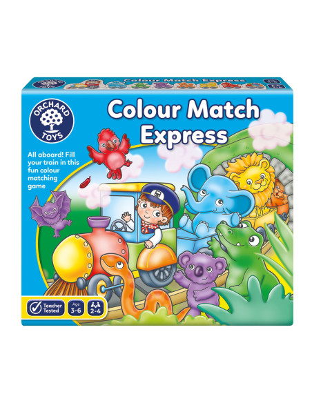 Puzzle de potrivire a culorilor, Trenulet