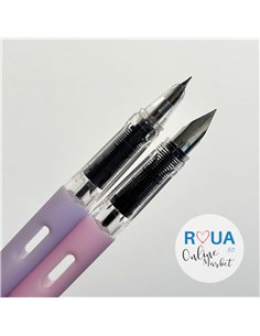 Set 2 stilouri cu cerneala termosensibila + Rezerve, Bunny blueberry 2