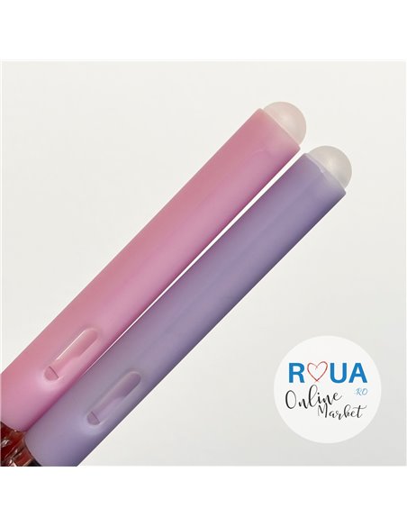 Set 2 stilouri cu cerneala termosensibila + Rezerve, Bunny blueberry