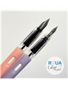Set 2 stilouri cu cerneala termosensibila + Rezerve, Bunny orange