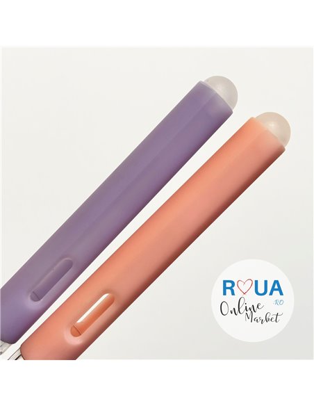 Set 2 stilouri cu cerneala termosensibila + Rezerve, Bunny orange