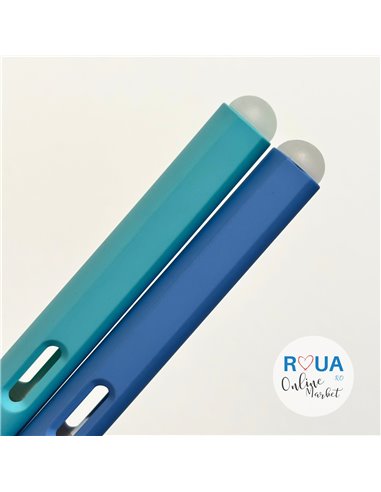 Set 2 stilouri cu cerneala termosensibila + Rezerve, Albastru/Verde