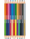 EF514811,Set 12 x Creioane colorate bicolore Eberhard Faber EF514811, 24 culori