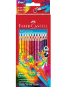 FC116544,Creioane colorate triunghiulare ergonomics Faber-Castell FC116544, 24 culori