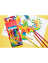 FC116544,Creioane colorate triunghiulare ergonomics Faber-Castell FC116544, 24 culori