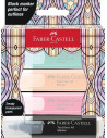 FC254694,Set 4 x Textmarker pastel editie speciala Glassy Faber-Castell FC254694, 4 culori