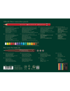 Set cadou 17 creioane colorate Albrecht Durer + 3 pitt artist pen + pensula Faber-Castell FC217552 2