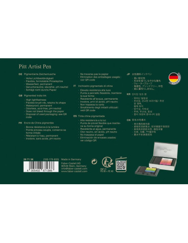 FC267136,Cutie 12 markere pitt artist pen cities paris Faber-Castell FC267136, 12 culori