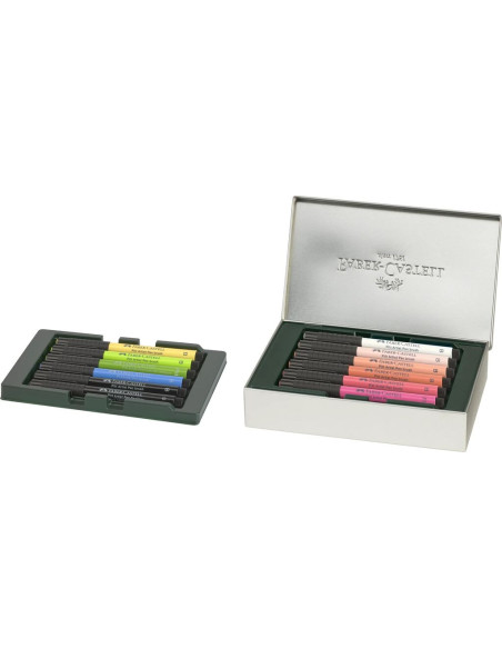 FC267136,Cutie 12 markere pitt artist pen cities paris Faber-Castell FC267136, 12 culori