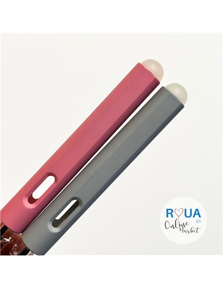 Set 2 stilouri cu cerneala termosensibila + Rezerve, Roz/Gri