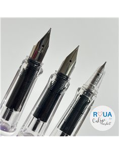 Set 3 stilouri cu cerneala termosensibila + Rezerve, Girl, Alb/Mov 2