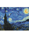 P4288,Set pictura pe numere 40x50cm, Brushme - Noaptea instelata - pensule, culori, BS4756
