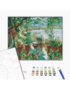P4289,Set pictura pe numere 40x50cm, Brushme - Conversatie langa lac - pensule, culori, BS51430