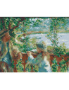 P4289,Set pictura pe numere 40x50cm, Brushme - Conversatie langa lac - pensule, culori, BS51430