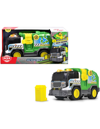 S203306021,Masina de gunoi Dickie Toys Recycle Truck 30 cm cu lumini si sunete