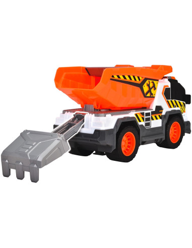 S203306025,Camion de constructie Dickie Toys Dump Truck 30 cm cu lumini si sunete