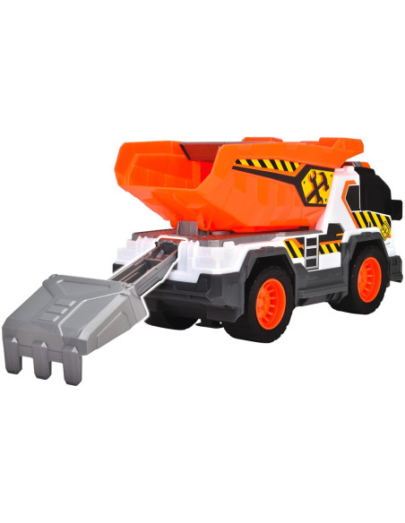 S203306025,Camion de constructie Dickie Toys Dump Truck 30 cm cu lumini si sunete