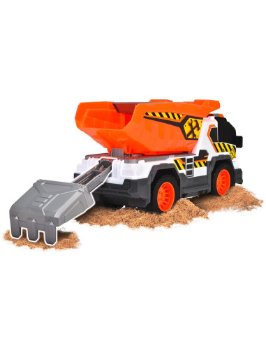 S203306025,Camion de constructie Dickie Toys Dump Truck 30 cm cu lumini si sunete