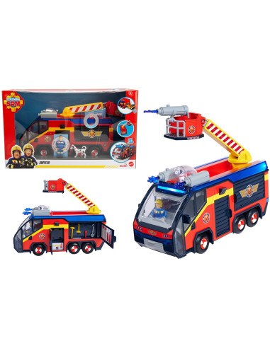 S109252595038,Masina de pompieri Simba Fireman Sam Jupiter cu lumini, sunete si figurine