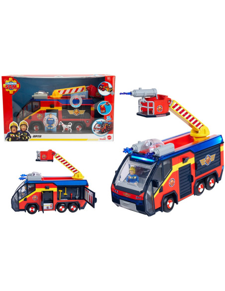 S109252595038,Masina de pompieri Simba Fireman Sam Jupiter cu lumini, sunete si figurine