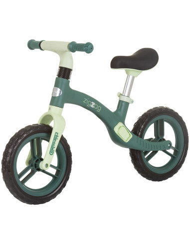 DIKZZ02403GR,Bicicleta fara pedale Chipolino Zig Zag green