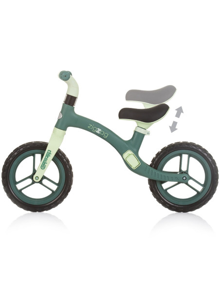 DIKZZ02403GR,Bicicleta fara pedale Chipolino Zig Zag green