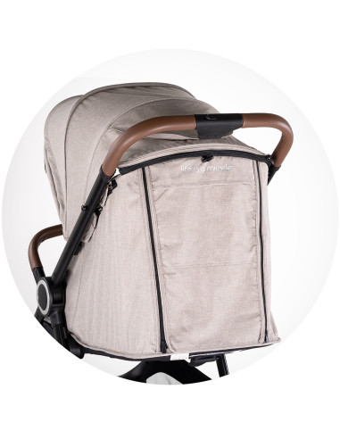 LKUL02503TR,Carucior sport Chipolino Ultera cu husa picioare tiramisu