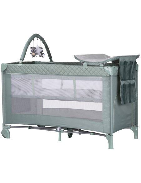 KOSILU253BA,Patut pliabil cu saltea de infasat Chipolino Luna basil