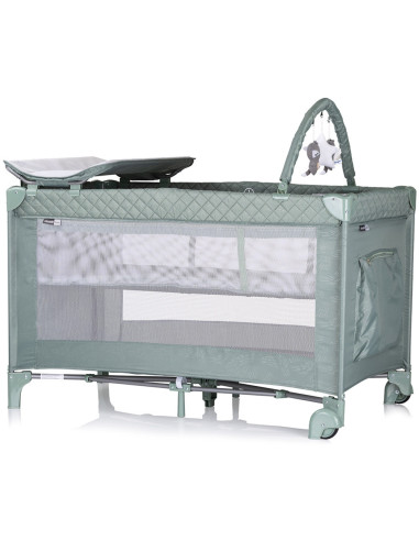 KOSILU253BA,Patut pliabil cu saltea de infasat Chipolino Luna basil