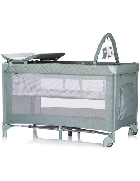 KOSILU253BA,Patut pliabil cu saltea de infasat Chipolino Luna basil