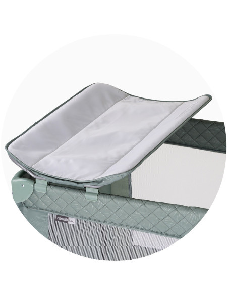 KOSILU253BA,Patut pliabil cu saltea de infasat Chipolino Luna basil