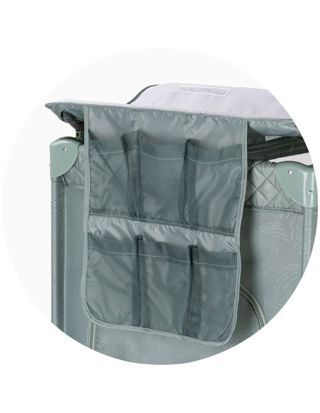 KOSILU253BA,Patut pliabil cu saltea de infasat Chipolino Luna basil