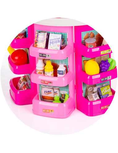 DIPK002416SK,Set jucarie Chipolino Supermarket 78 cm cu lumini, sunete si 76 accesorii