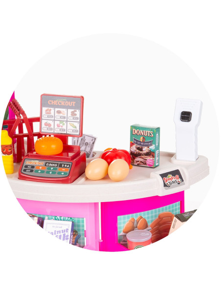 DIPK002416SK,Set jucarie Chipolino Supermarket 78 cm cu lumini, sunete si 76 accesorii