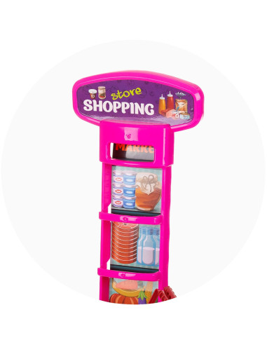 DIPK002416SK,Set jucarie Chipolino Supermarket 78 cm cu lumini, sunete si 76 accesorii