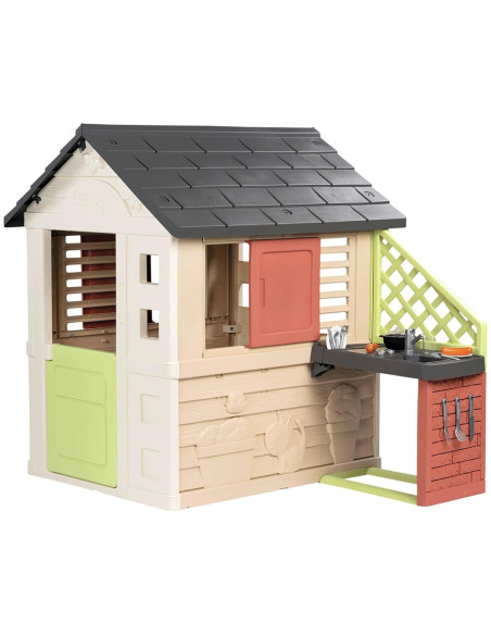 S7600810739,Casuta pentru copii Smoby Life Nature cu bucatarie