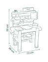 S7600840208,Bucatarie Smoby Mud Kitchen cu 15 accesorii