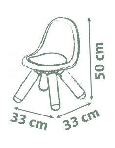S7600880120,Scaunel cu spatar pentru copii Smoby Life verde 2