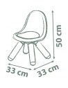 S7600880121,Scaunel cu spatar pentru copii Smoby Life albastru
