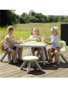 S7600880121,Scaunel cu spatar pentru copii Smoby Life albastru