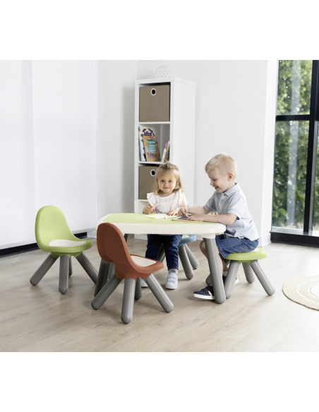 S7600880121,Scaunel cu spatar pentru copii Smoby Life albastru