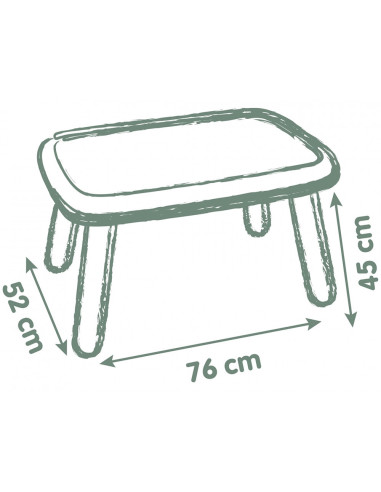 S7600880408,Masuta pentru copii Smoby Life verde